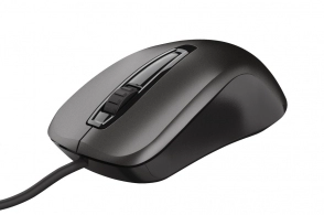 Trust Carve Optical Mouse, 1200 dpi, 3 button, USB, Black