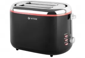 Тостер Vitek VT-7163, 2 тоста, 850 Вт, Черный