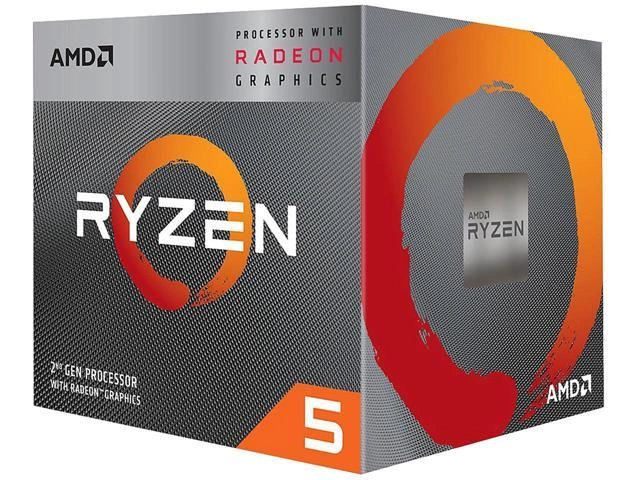 AMD Ryzen™ 5 3400G, Socket AM4, 3.7-4.2GHz (4C/8T), 2MB L2 + 4MB L3 Cache, Integrated Radeon™ RX Vega 11 Graphics, 12nm 65W, Unlocked, Box (with Wraith Spire Cooler)