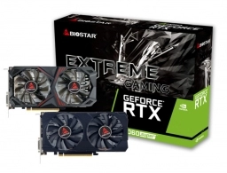 BIOSTAR GeForce RTX 2060 SUPER  8GB GDDR6, 256bit, 1650/14000Mhz, CUDA: 2176 processing, 1xDVI, 1xHDMI, 1xDP,  Dual fan, Retail (VN2066RF82)