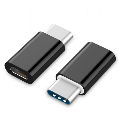 Адаптер Gembird - A-USB2-CMmF-01, microUSB2.0 to Type-C