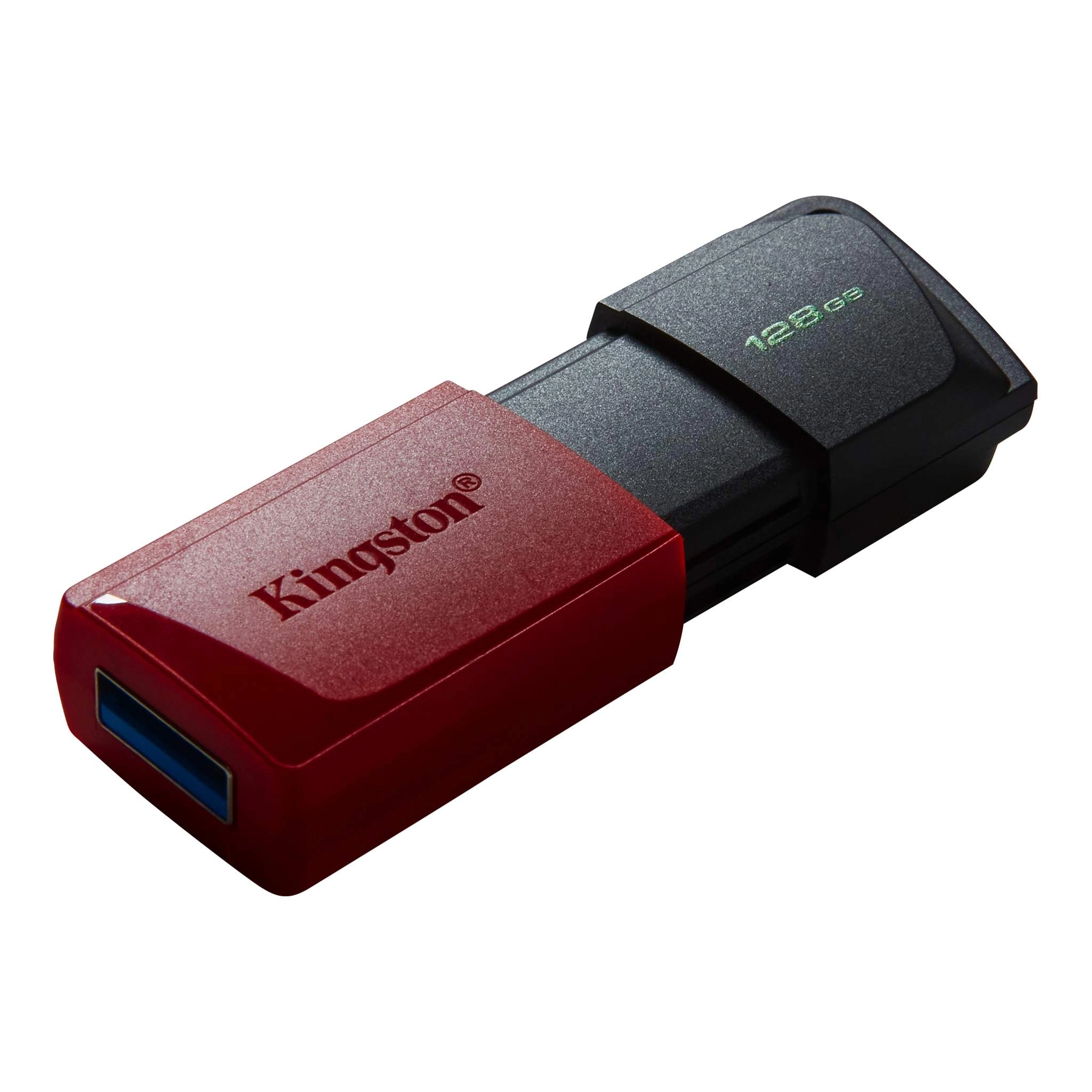 128GB USB3.2  Kingston DataTraveler Exodia M Black/Red (Read 100 MByte/s, Write 12 MByte/s)