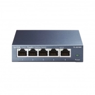 TP-LINK TL-SG105  5-port Gigabit Switch, 5 10/100/1000M RJ45 ports, steel case, QoS, IGMP Snooping