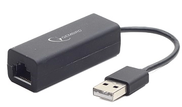 Gembird NIC-U2-02, USB2.0 LAN adapter, USB2.0 to RJ-45 LAN connector