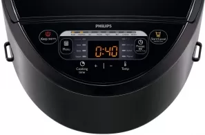 Multifierbator Philips HD3167/70, 5 l, 980 W, 14 programe, Negru