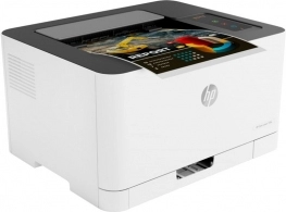 Printer HP Color LaserJet 150a, White, Up to 18ppm b/w, Up to 4ppm color, 600x600 dpi, Up to 20000 p., 64MB RAM, PCL 5c/6, Postscript 3, USB 2.0,Blue Angel DE-UZ 205 (HP 117A/X Bl/C/Y/M)