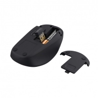 Wireless Silent Mouse Trust Yvi + Eco / 8m 2.4GHz Micro receiver / 1600dpi / Black