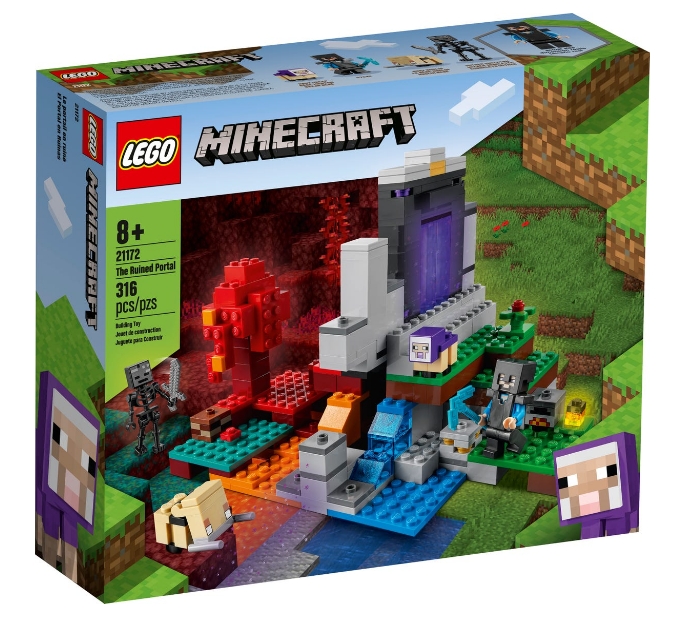 Конструктор Lego Minecraft The Ruined Portal 21172 от 7+ лет photo 1 Конструктор Lego Minecraft The Ruined Portal 21172 от 7+ лет photo 1