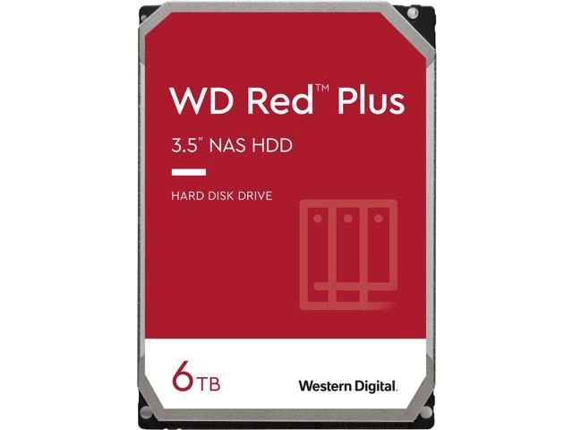 3.5'' HDD 6.0TB  Western Digital WD60EFZX Caviar® Red™ Plus NAS, CMR Drive, 5640rpm, 128MB, SATAIII