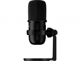 HyperX SoloCast, Black, Microphone for the streaming, Sampling rates: 48 / 44.1 /32 / 16 / 8 kHz, 20Hz-20kHz, Tap-to-Mute sensor with LED indicator, Flexible, Adjustable stand, Cardioid polar pattern, Boom arm and mic stand, Cable length: 2m, Black,  USB
