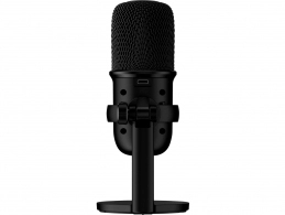 HyperX SoloCast, Black, Microphone for the streaming, Sampling rates: 48 / 44.1 /32 / 16 / 8 kHz, 20Hz-20kHz, Tap-to-Mute sensor with LED indicator, Flexible, Adjustable stand, Cardioid polar pattern, Boom arm and mic stand, Cable length: 2m, Black,  USB