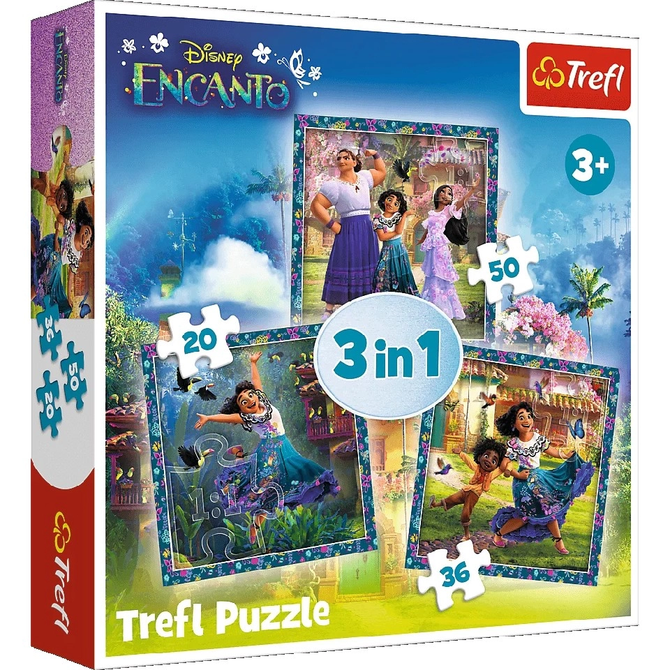 Trefl 34866 Puzzles 3In1 Disney Encanto