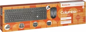 Tastatura + mouse fara fir Defender Columbia C775