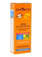 Биокон Солнцезащит.серия SPF 70 крем против загара ультразащита для лица и тела 75 ml
