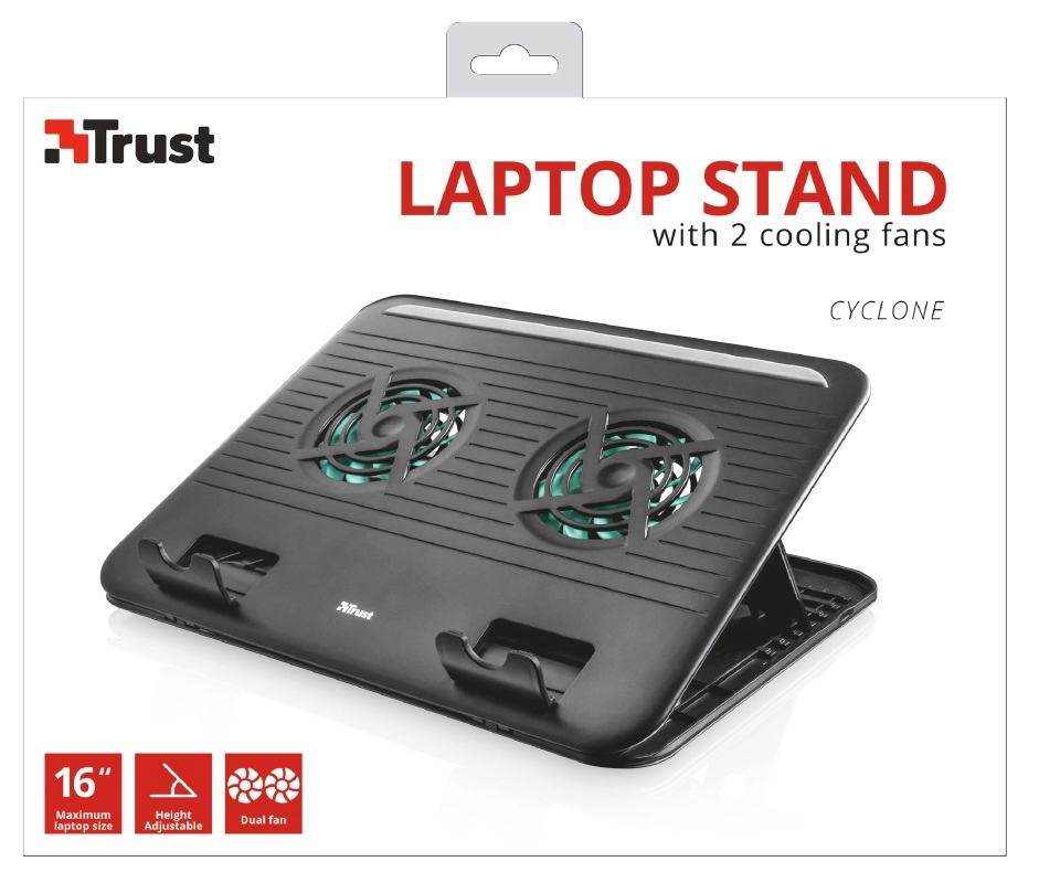 Trust  Cyclone, Notebook Cooling Pad up to 16