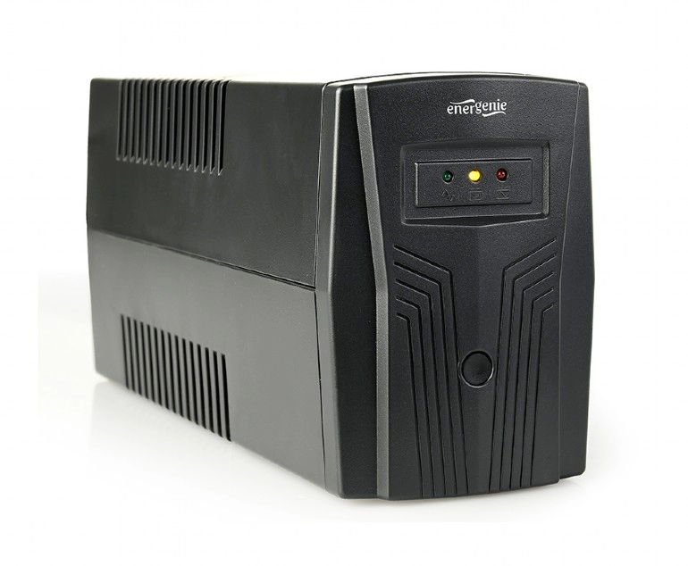 UPS EnerGenie EG-UPS-B650 / 650VA / 390W / 2 x Schuko sockets / Black