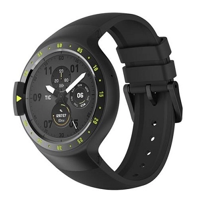 Ticwatch S by Mobvoi, Knight Black, 1.4