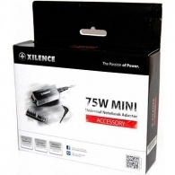 XILENCE XP-LP75.XM008, 75W Mini, Universal Notebook Power Adapter, 9 (+LENOVO) different tips, LED display (shows the actual output voltage), Input Voltage: AC 100-240V, Output Voltage: 15-20V, high efficiency over 87%, Black