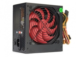 PSU HPC ATX-550W, 12cm Red fan, 24 pin (with nylon cover), 1x 8pin(4+4), 1x PCI-E 6pin,  3x SATA, 2x IDE, black cover, 1.2m EU-plug cable, Black