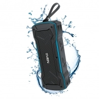 SVEN PS-220 Black-Blue, Bluetooth Waterproof Portable Speaker, 10W RMS, Water protection (IPx5), Support for iPad & smartphone, FM tuner, USB & microSD, Power Bank function, built-in lithium battery -1200 mAh, ability to control the tracks, AUX stereo inp