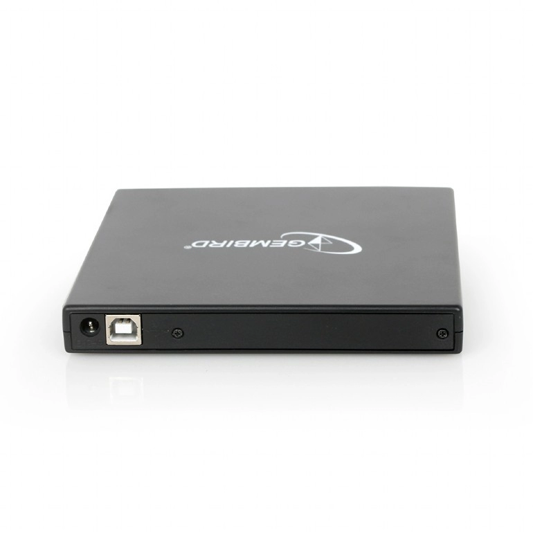 External DVDRW Drive Gembird DVD-USB-02-SV, Portable-17mm, CDR/RW +24x/-24x, DVDR+8x/-8x, RW+6x/-6x, DL+6x, RAM 5x, USB2.0, Silver, Retail