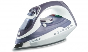 Утюг Scarlett SC-1337S, 120-149 г/мин г/мин, 300 мл, Фиолетовый/Белый