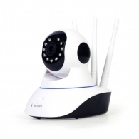 Indoor IP Security Camera  Gembird Rotating FullHD WiFi camera, No Hub Required, FHD (1920x1080), WiFi IP-camera with built-in microphone, speaker, LAN port, microSD slot, Rotates up to 355° horizontally and 120° vertically, Motion detection and alarm ale