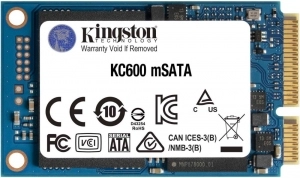 mSATA SSD 256GB  Kingston KC600, SATAIII,SeqReads:550 MB/s,SeqWrites:500 MB/s, Max Random 4k Read: 90000 IOPS/ Write: 80000 IOPS, 7mm, Controller SM2259, XTS-AES 256-bit encryption, 3D NAND TLC
