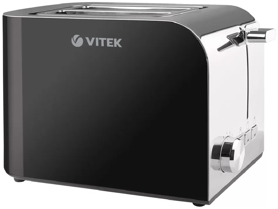 Тостер Vitek VT1583, 2 тоста, 850 Вт, Черный