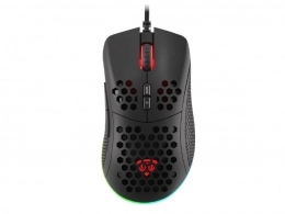 Mouse cu fir Genesis Mouse Krypton 555, 8000 DPI, RGB Illuminated, With Software, Black