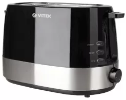 Тостер Vitek VT1584, 2 тоста, 850 Вт, Черный