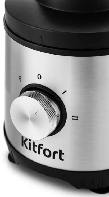 Кухонный комбайн Kitfort KT-1386, 500 мл, 1000 Вт, 2 скоростей, Серебристый