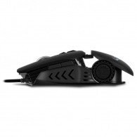 SVEN RX-G815 Gaming, Optical Mouse, 800-4000 dpi, 6+1 buttons (scroll wheel), 500 - 8000 DPI switching modes, Backlighting, Soft Touch coating, Braided cable, 1.8m, USB, Black