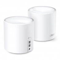 TP-LINK Deco X60(2-pack) AX3000 Mesh Wi-Fi 6 System, 2 LAN/WAN Gigabit Port, 2402Mbps on 5GHz + 574Mbps on 2.4GHz, 802.11ax/ac/b/g/n, OFDMA , MU-MIMO, Wi-Fi Dead-Zone Killer, Seamless Roaming with One Wi-Fi Name, Antivirus, Parental Controls