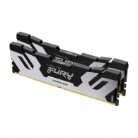 32GB (Kit of 2*16GB) DDR5-6400  Kingston FURY® Renegade Silver DDR5, PC51200, CL32, 1.4V, 1Rx8, Auto-overclocking, Symmetric SILVER Large heat spreader, Intel XMP 3.0 Ready  (Extreme Memory Profiles)