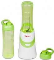 Blender pentru smoothie Saturn STFP9089, 350 W, 1 trepte viteza, Verde