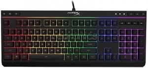 HYPERX Alloy Core RGB Membrane Gaming Keyboard (RU), Backlight (RGB), Quiet, Responsive keys with anti-ghosting functionality, Spill resistant, Key rollover: 6-key / N-key modes, Durable, solid frame, Convenient USB charge port, USB