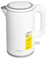 Чайник электрический VEGAS VEK-2088W, 1.7 л, 2200 Вт, Бежевый