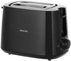Prajitor de paine Philips HD258290, 2, 830 W, Negru