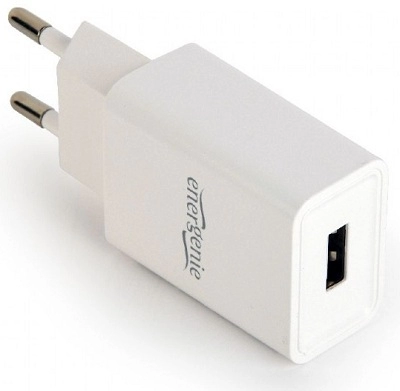 USB Charger  Gembird EG-UC2A-03-W, Universal AC USB charging adapter, 5 V / 2 A, White