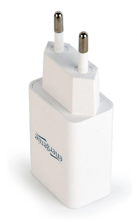USB Charger  Gembird EG-UC2A-03-W, Universal AC USB charging adapter, 5 V / 2 A, White