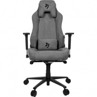 Gaming/Office Chair AROZZI Vernazza Soft Fabric, Ash Grey, Soft Fabric, max weight up to 135-145kg / height 165-190cm, Recline 165°, 3D Armrests, Head and Lumber cushions, Metal Frame, Aluminium wheelbase, Large nylon casters, W-28.5kg