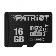 16GB microSD Class10 U1 UHS-I Patriot LX Series microSD, Up to 80MB/s