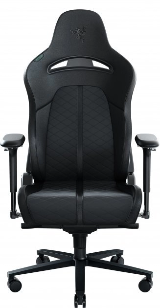 Razer Gaming Chair Enki Black Class 4 gas lift, EPU Synthetic Leather, 5-star metal powder coated, Tilting seat with locking possibility, Recommended Size: (166.5 – 204cm), < 136kg, Black