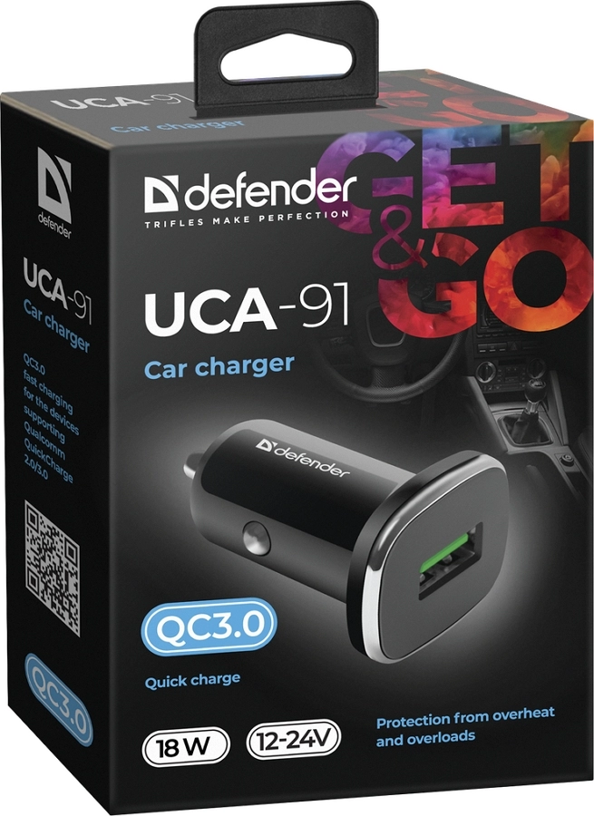 Зарядное устройство авто. для телефона Defender UCA91
