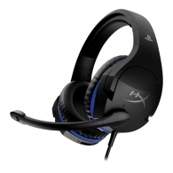 Headset  HyperX Cloud Stinger PS4/PS5, Black/Blue, 90-degree rotating ear cups, Microphone built-in, Frequency response: 18Hz–23,000 Hz, Cable length:1.3m+1.7m extension, 3.5 jack, Input power rated 30mW, maximum 500mW