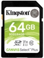 Card de memorie SD Kingston Canvas Select Plus V10/ 100MBps/ 64GB