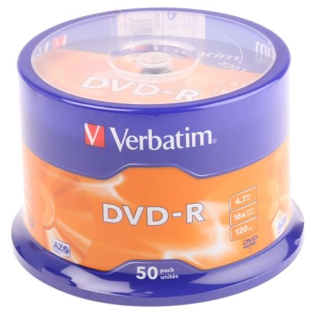 Verbatim DataLifePlus DVD-R AZO 4.7GB 16X MATT SILVER SURFAC - Spindle 50pcs.