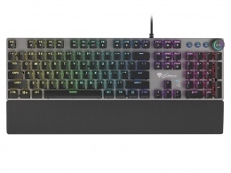 Tastatura cu fir Genesis Mechanical Gaming Keyboard Thor 401 Rgb Us Layout Backlight Brown Switch Software