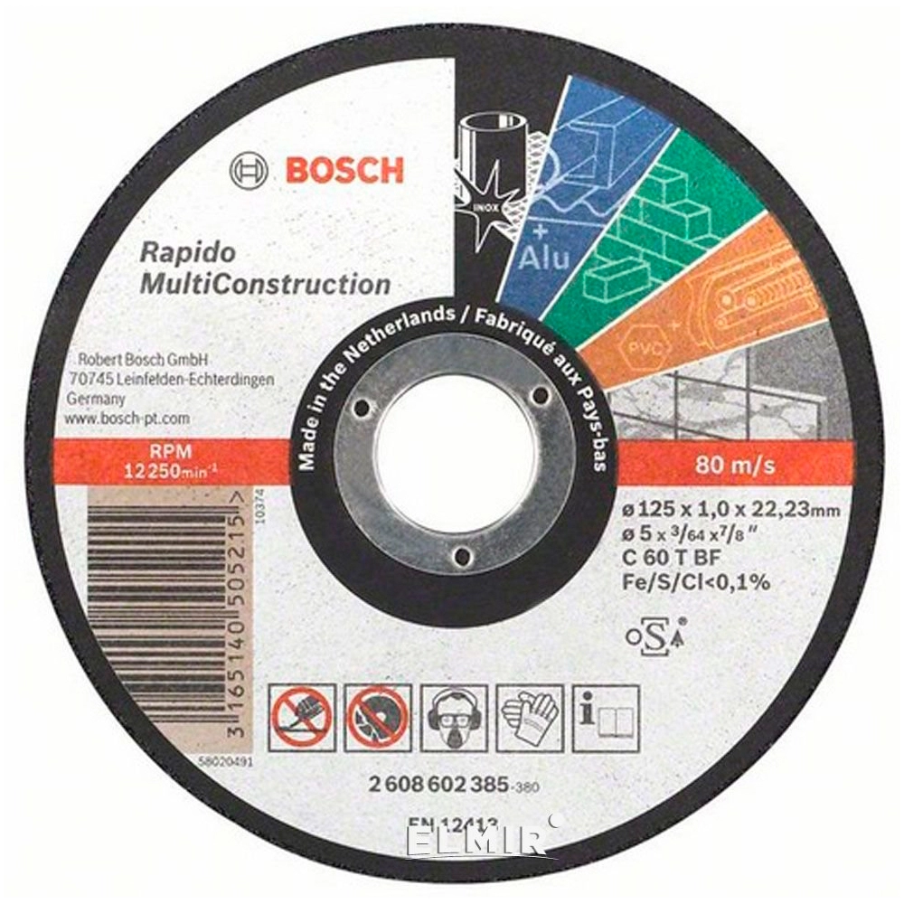 Отрезной круг, прямой, Expert for Inox Bosch 2608602385